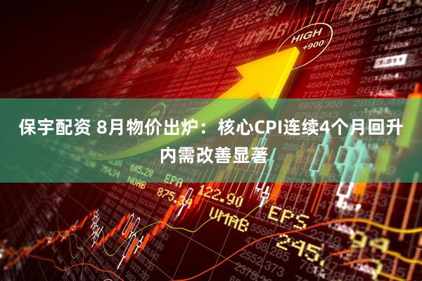 保宇配资 8月物价出炉：核心CPI连续4个月回升 内需改善显著