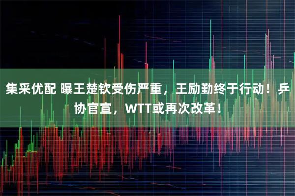 集采优配 曝王楚钦受伤严重，王励勤终于行动！乒协官宣，WTT或再次改革！