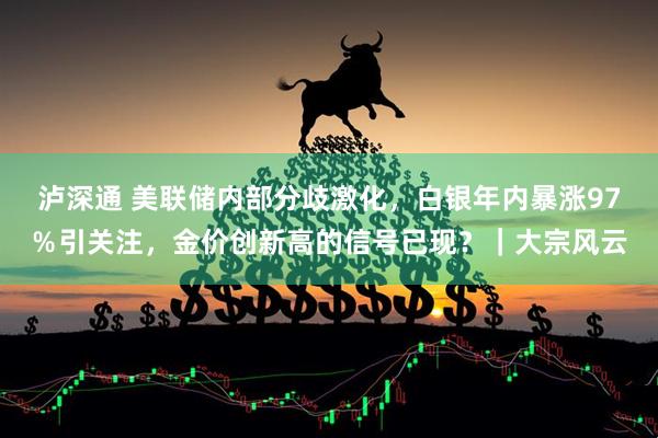 泸深通 美联储内部分歧激化，白银年内暴涨97％引关注，金价创新高的信号已现？｜大宗风云